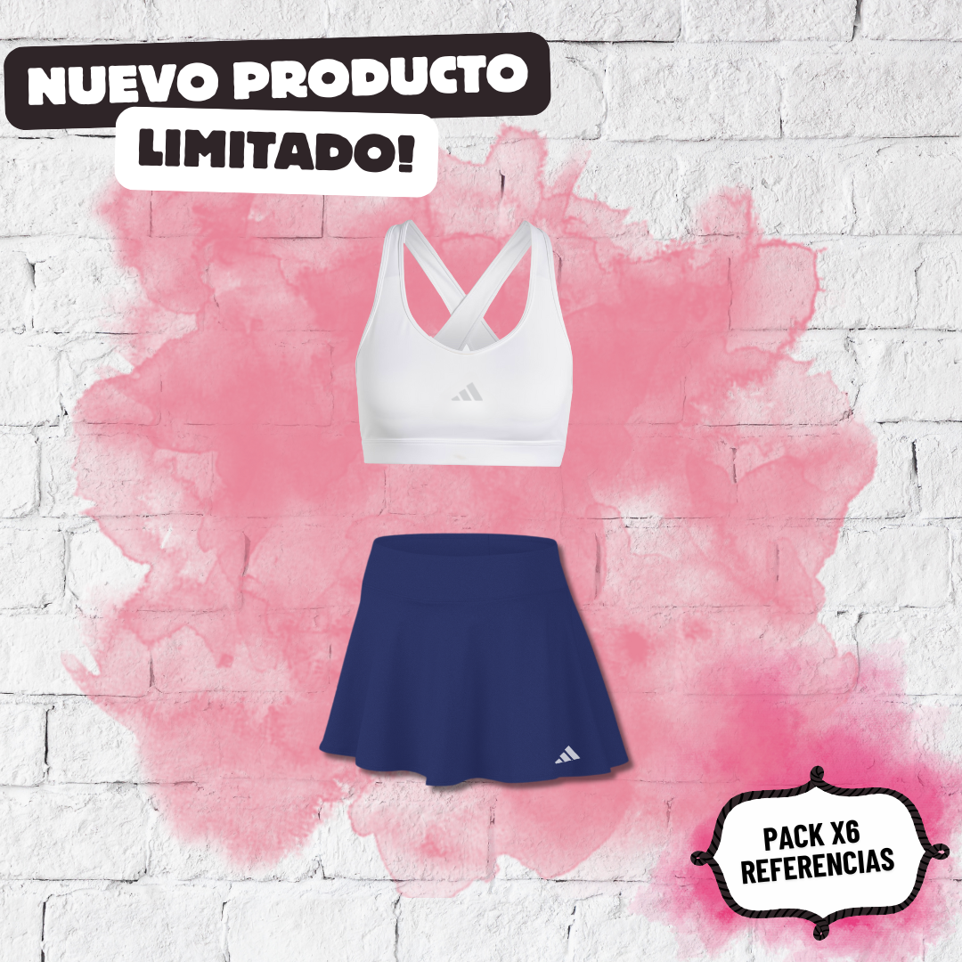 Pack x6 Referencias Falda + Top 𐤏