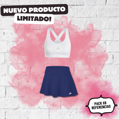 Pack x6 Referencias Falda + Top 𐤏