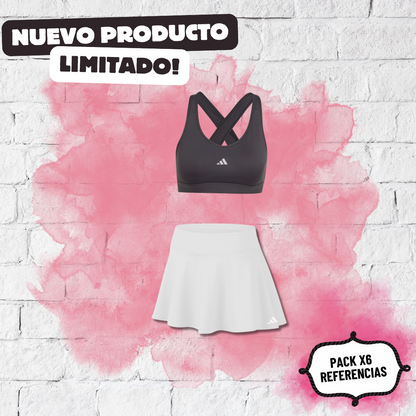 Pack x6 Referencias Falda + Top 𐤏