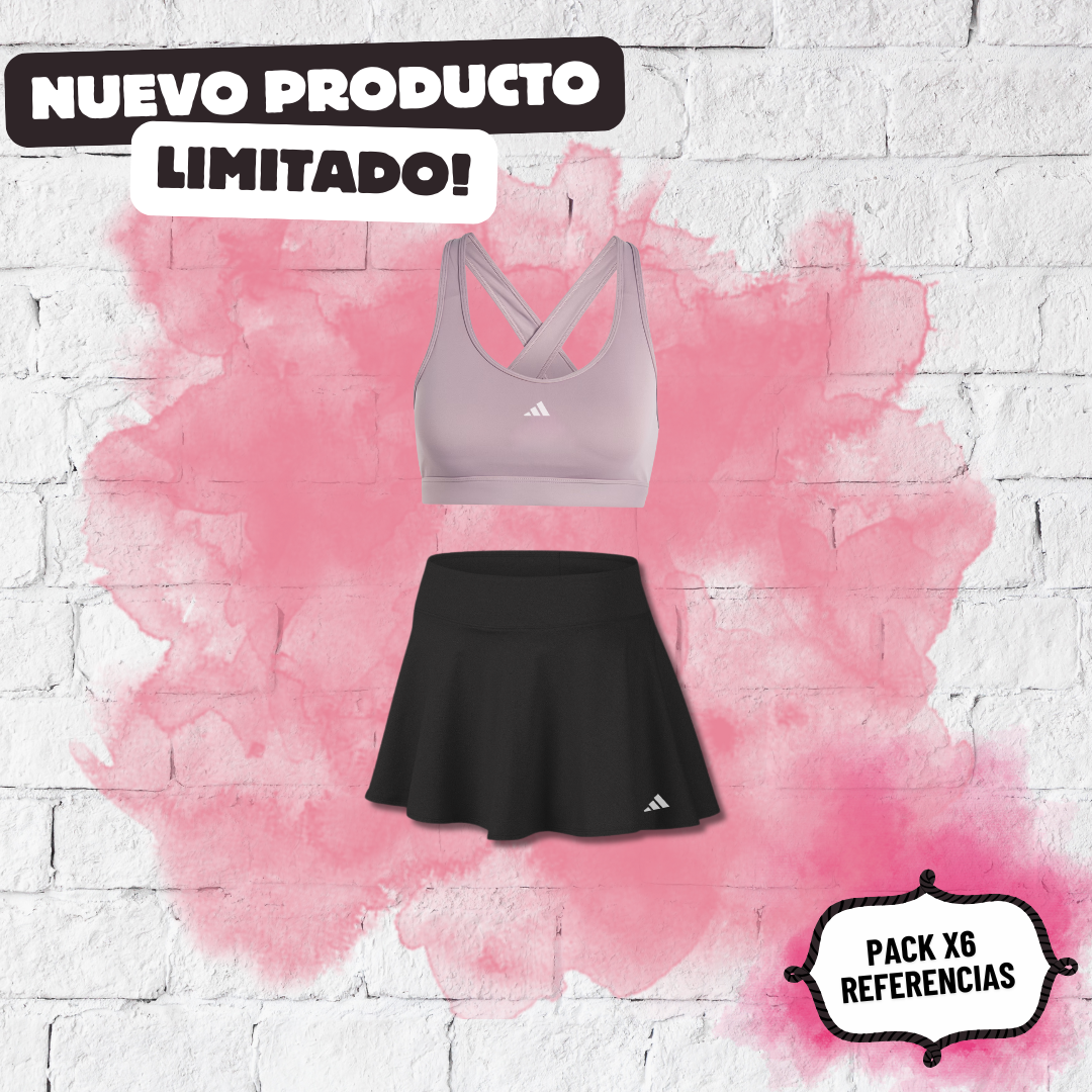 Pack x6 Referencias Falda + Top 𐤏