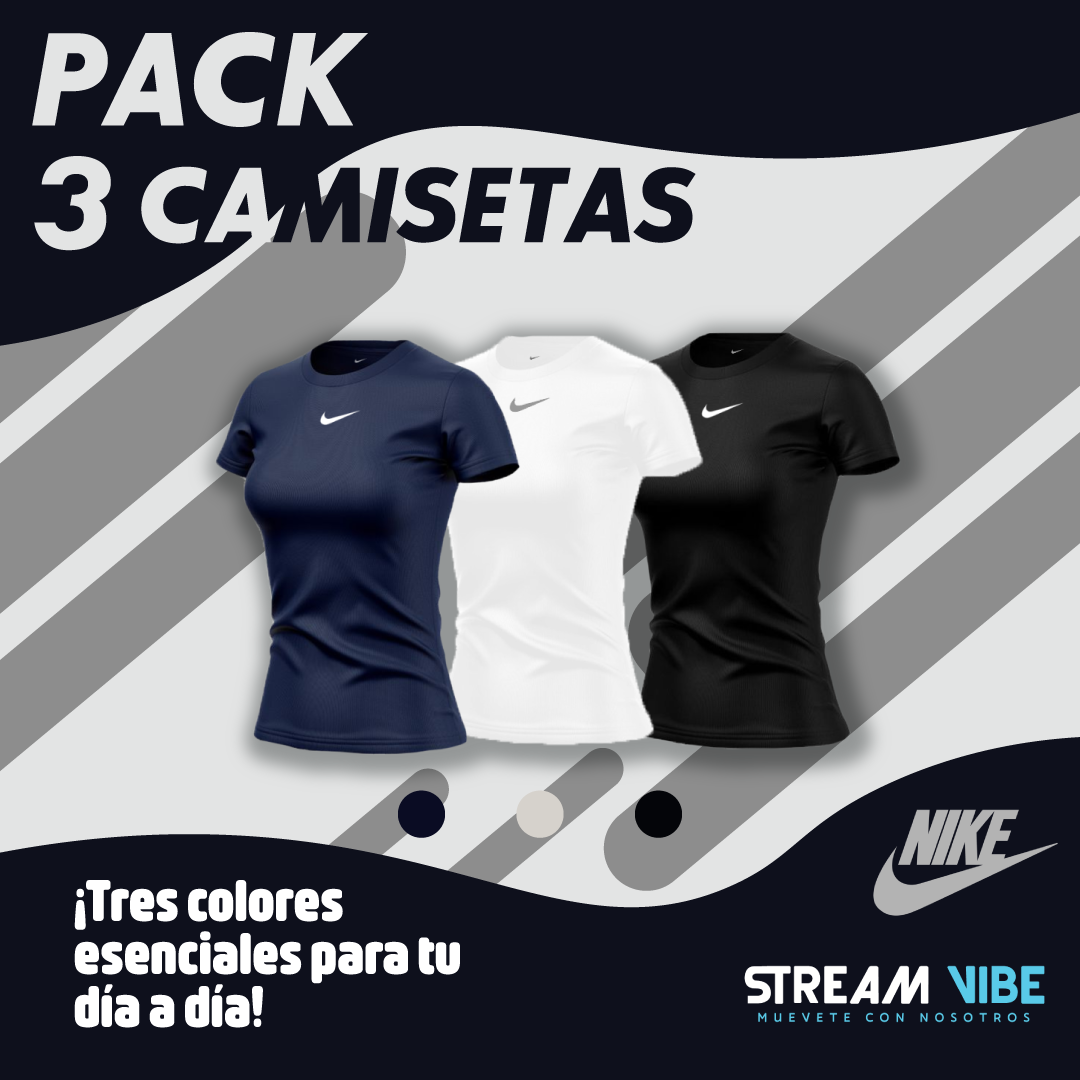 Pack X3 Referencias Camiseta Dama ●