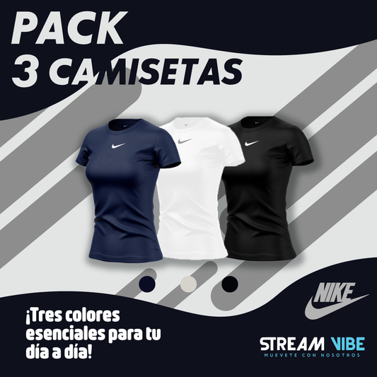 Pack X3 Referencias Camiseta Dama ●