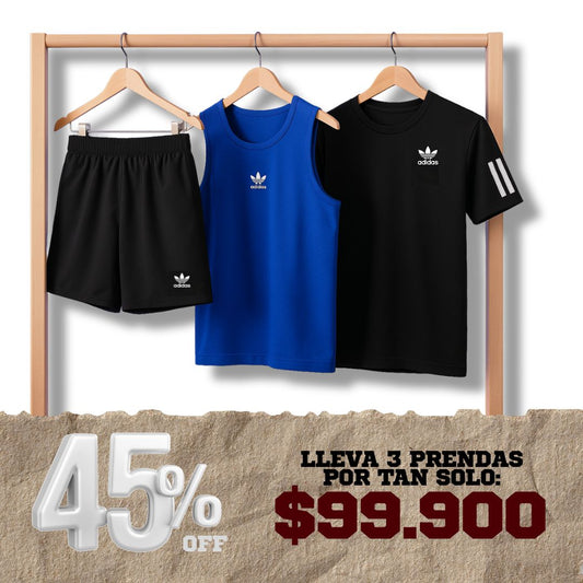 Pack X3 Referencias Caballero Camiseta+ Esqueleto+ Pantaloneta